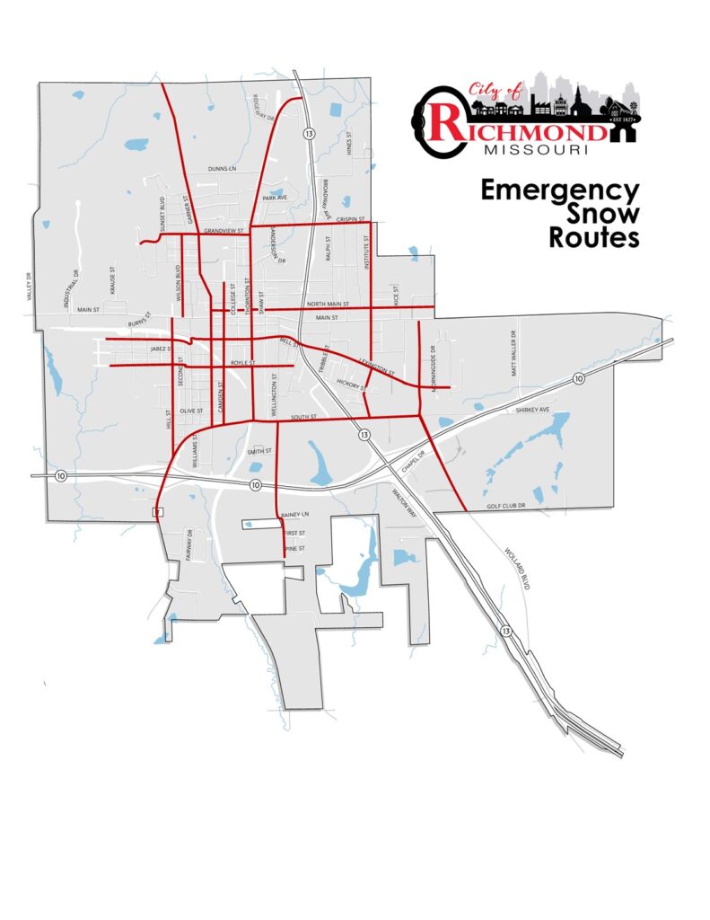 Emergency Snow Route Map