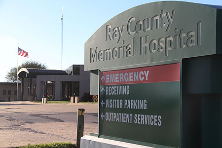 Ray County Memorial Hospital sign